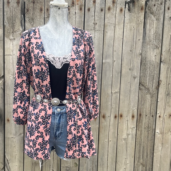 J. Crew Jackets & Blazers - 🤠JCREW PINK AND BLUE KOMONO SIZE 8 P